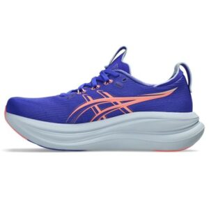 Tênis ASICS GEL Nimbus 28 - Feminino - Azul/Rosa