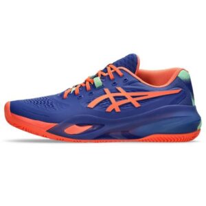 Tênis ASICS Gel-Resolution X Padel - Masculino - Azul/Laranja