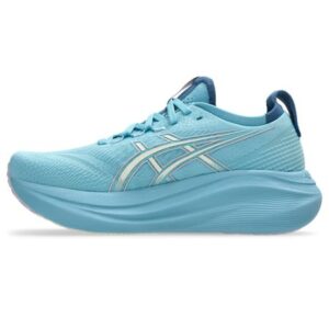 Tênis ASICS GEL-Nimbus 27 - Feminino - Azul/Bege